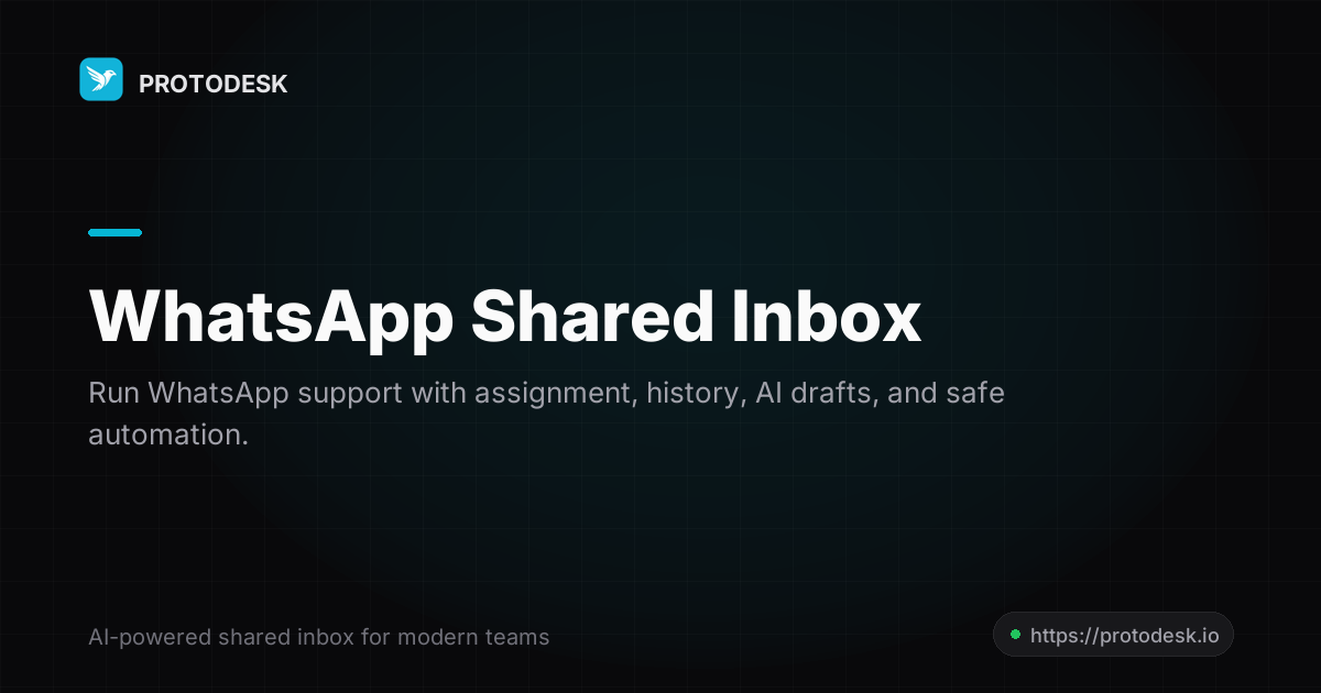 WhatsApp shared inbox for small support teams